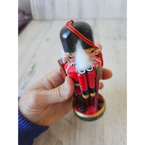 Wooden nutcracker ornament unique Xmas tree vintage - Picture 6 of 9